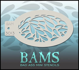 Bad Ass Mini Stencil - 3013 Tear Drop Stencil Bad Ass Stencils