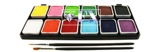 Diamond FX Face Paint - 12 Essential Colors Small Palette