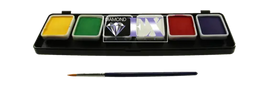 Diamond FX Face Paint - 6 Essential Colors - Small Palette Diamond FX