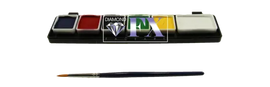Diamond FX Face Paint - 6 colors Essential Palette - Extra Small Diamond FX
