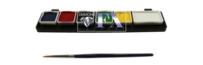 Diamond FX Face Paint - 6 colors Essential Palette - Extra Small Diamond FX