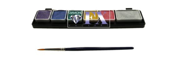 Diamond FX Face Paint - 6 colors Metallic Palette - Extra Small