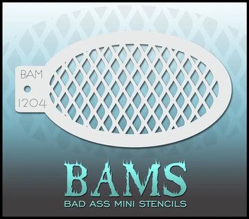 Bad Ass Mini Stencil - 1204 Fish Scales Bad Ass Stencils