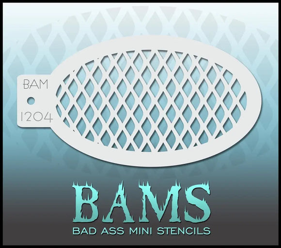 Bad Ass Mini Stencil - 1204 Fish Scales Bad Ass Stencils
