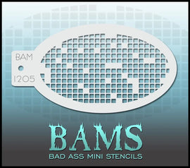 Bad Ass Mini Stencil - 1205 Pixel Stencil Bad Ass Stencils