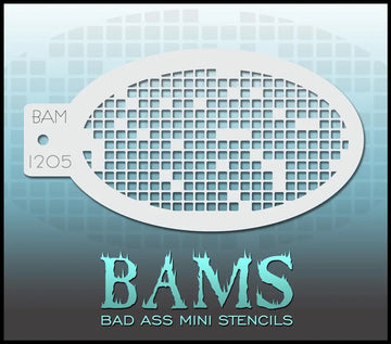Bad Ass Mini Stencil - 1205 Pixel Stencil Bad Ass Stencils