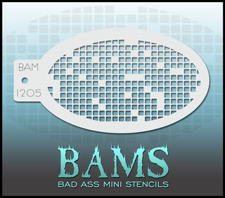 Bad Ass Mini Stencil - 1205 Pixel Stencil
