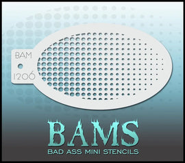 Bad Ass Mini Stencil - 1206 Half Tone Gradient Stencil Bad Ass Stencils