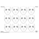 Sally-Ann Lynch Practice Board - 12 Adult Heads - Horizontal 0023 Sally Ann Lynch