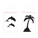 Boost Stencil Set - Dolphins and Palm Trees