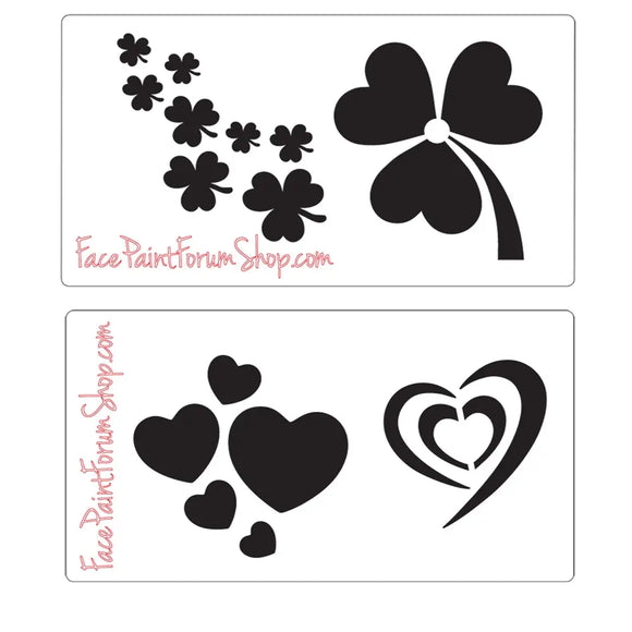 Boost Stencil Set - Hearts and Shamrocks Boost Stencils