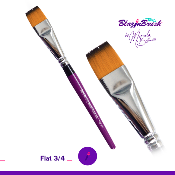 Blazin Brush - Flat 3/4 inch Blazin Brush