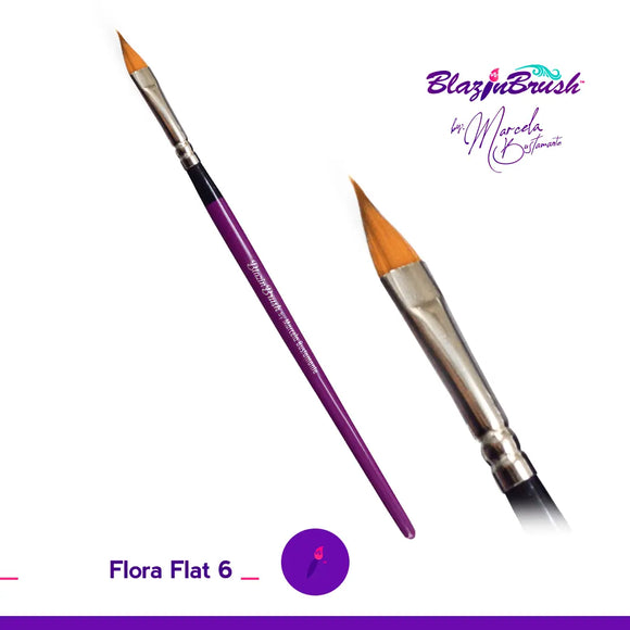 Blazin Brush - Flora Flat #6 Blazin Brush
