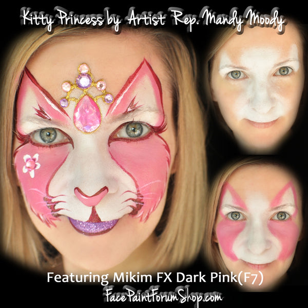 Mikim FX Face Paint - Dark Pink F7 - 40 grams