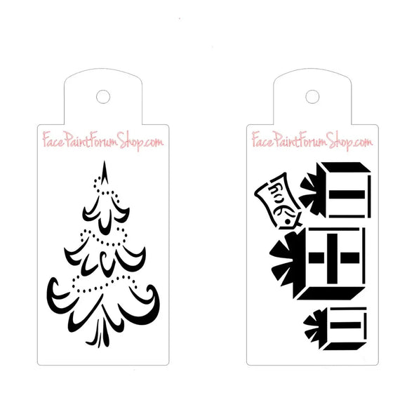Boost Stencil Set - Christmas Tree and Presents Boost Stencils