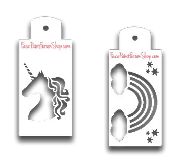 Boost Stencil Set - Unicorn and Rainbow Boost Stencils