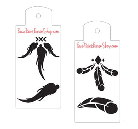 Boost Stencil Set - Feathers Boost Stencils