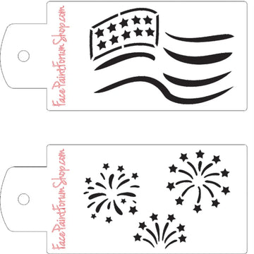 Boost Stencil Set - Patriotic Boost Stencils