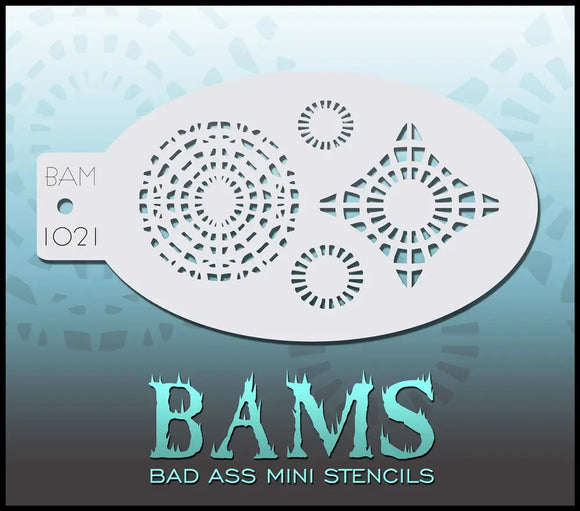 Bad Ass Mini Stencil - 1021 Mandalas Stencil Bad Ass Stencils