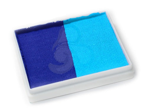 TAG Face Paint - Split Cake - Royal Blue/Light Blue - 50 grams