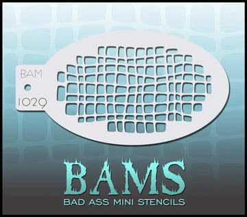 Bad Ass Mini Stencil - 1029 Squares Stencil Bad Ass Stencils