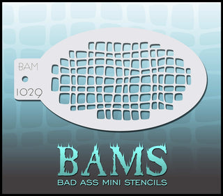 Bad Ass Mini Stencil - 1029 Squares Stencil