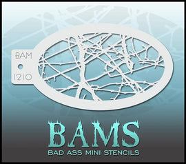 Bad Ass Mini Stencil - 1210 Tree Branch Stencil Bad Ass Stencils