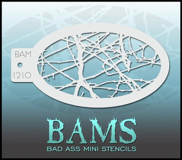 Bad Ass Mini Stencil - 1210 Tree Branch Stencil Bad Ass Stencils
