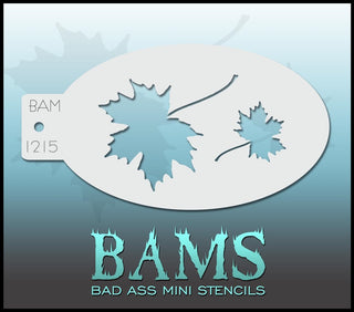 Bad Ass Mini Stencil - 1215 Leaf Stencil
