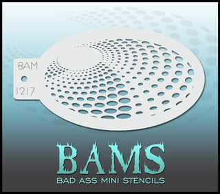 Bad Ass Mini Stencil - 1217 Circles Stencil