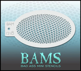 Bad Ass Mini Stencil - 1218 Honey Comb Stencil Bad Ass Stencils