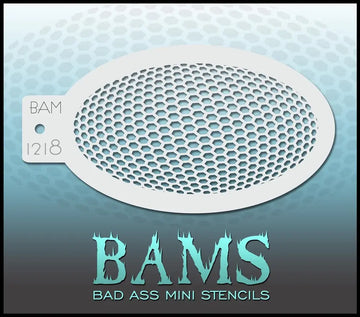 Bad Ass Mini Stencil - 1218 Honey Comb Stencil Bad Ass Stencils