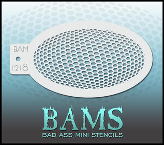 Bad Ass Mini Stencil - 1218 Honey Comb Stencil