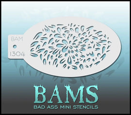Bad Ass Mini Stencil - 1304 Petals Bad Ass Stencils