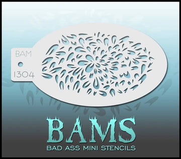 Bad Ass Mini Stencil - 1304 Petals Bad Ass Stencils