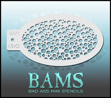 Bad Ass Mini Stencil - 1310 Random Dots Stencil Bad Ass Stencils