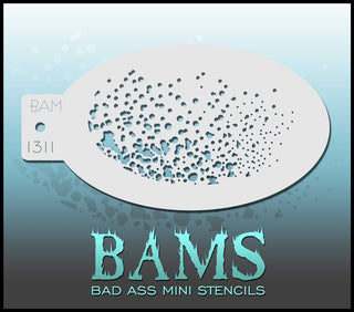 Bad Ass Mini Stencil - 1311 Splatter Stencil