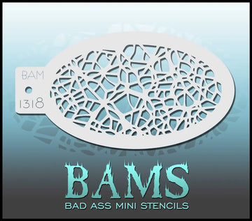 Bad Ass Mini Stencil - 1318 Mosaic Stencil Bad Ass Stencils