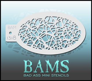 Bad Ass Mini Stencil - 1318 Mosaic Stencil