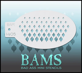 Bad Ass Mini Stencil - 1405 Gradient Stencil Bad Ass Stencils