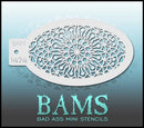 Bad Ass Mini Stencil - 1424 Mandala Stencil Bad Ass Stencils