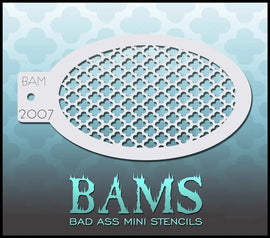Bad Ass Mini Stencil - 2007 Lattice Stencil Bad Ass Stencils