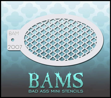 Bad Ass Mini Stencil - 2007 Lattice Stencil Bad Ass Stencils
