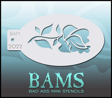 Bad Ass Mini Stencil - 2022 Rose Stencil Bad Ass Stencils