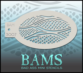 Bad Ass Mini Stencil - 3007 Scales Stencil