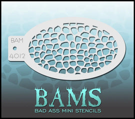 Bad Ass Mini Stencil - 4012 Pebbles Stencil Bad Ass Stencils