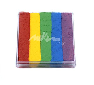 Mikim FX Face Paint - Dark Rainbow Split Cake - 40 grams