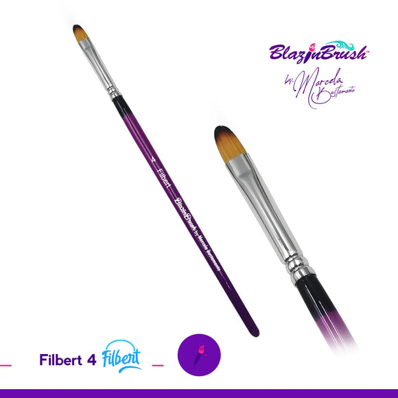Blazin Brush - Filbert #4 Blazin Brush