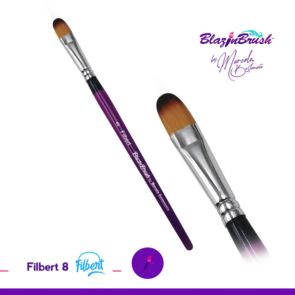 Blazin Brush - Filbert #8 Blazin Brush