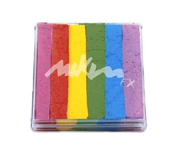 TESTER - Mikim FX Face Paint - Light Rainbow SP1 - Split Cake - 40 grams Mikim